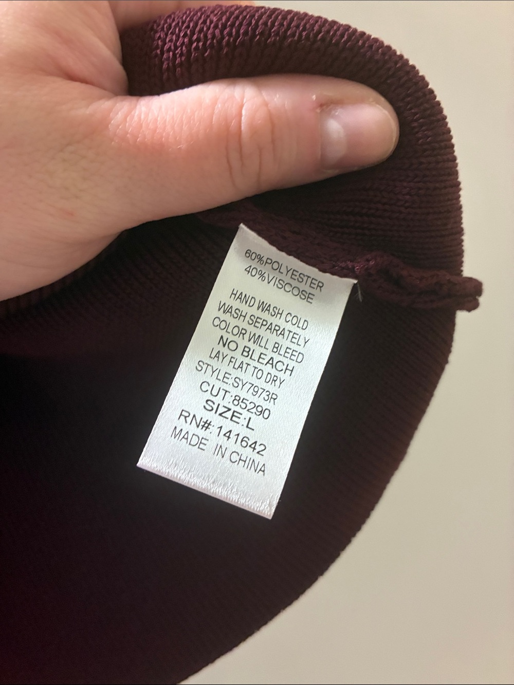 Sleeveless Knit Waistcoat - Burgundy W/Gold Buttons - Dark Academia Preppy Luxe - Picture 4 of 4